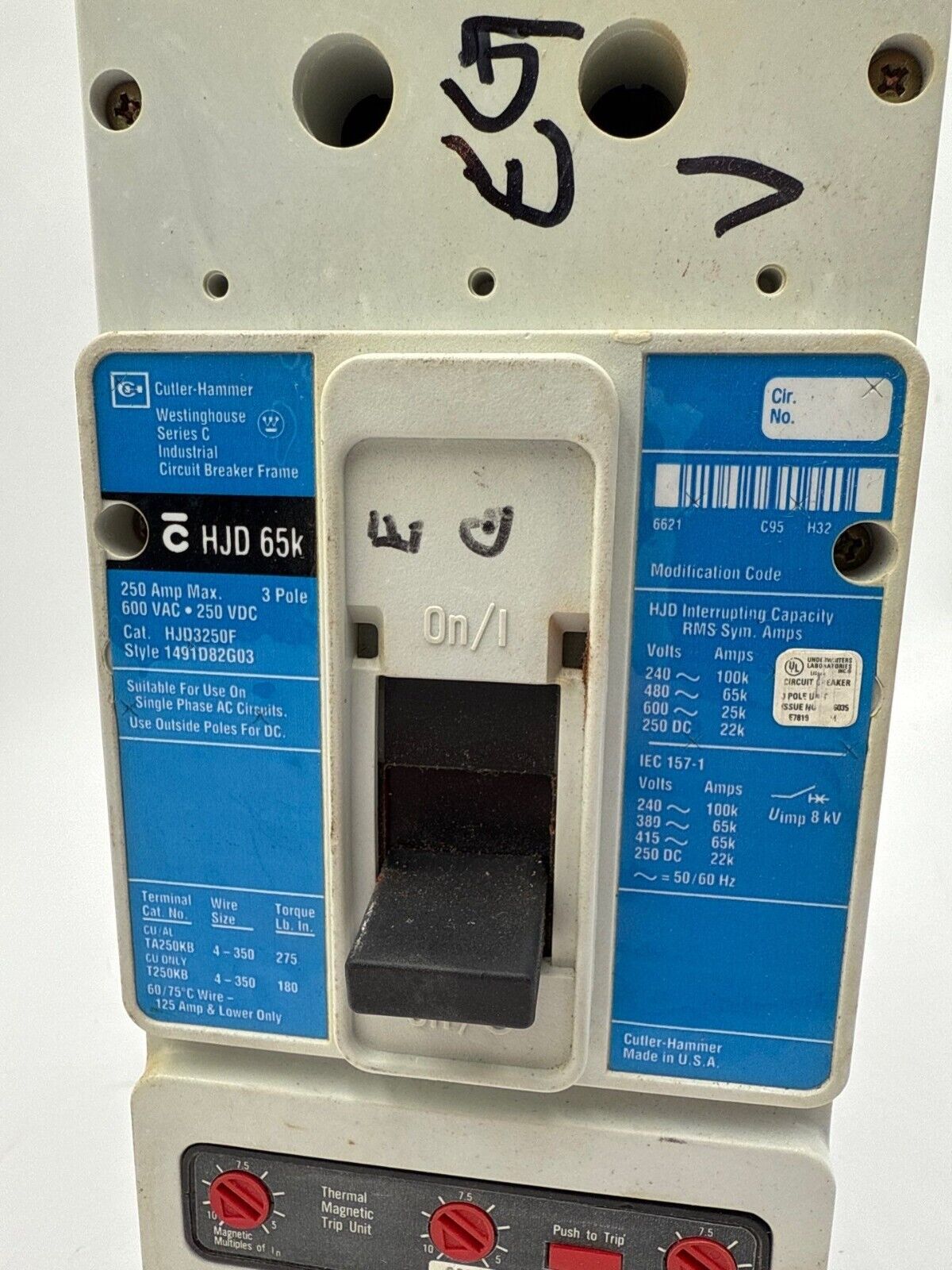 Cutler-Hammer HJD3200 Used