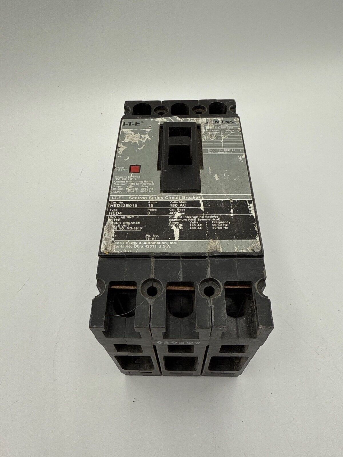 Siemens HED43B015 Used