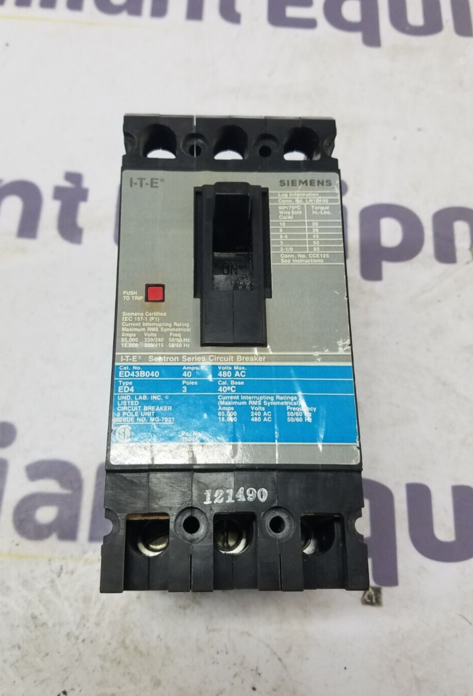 Siemens ED43B040 Used