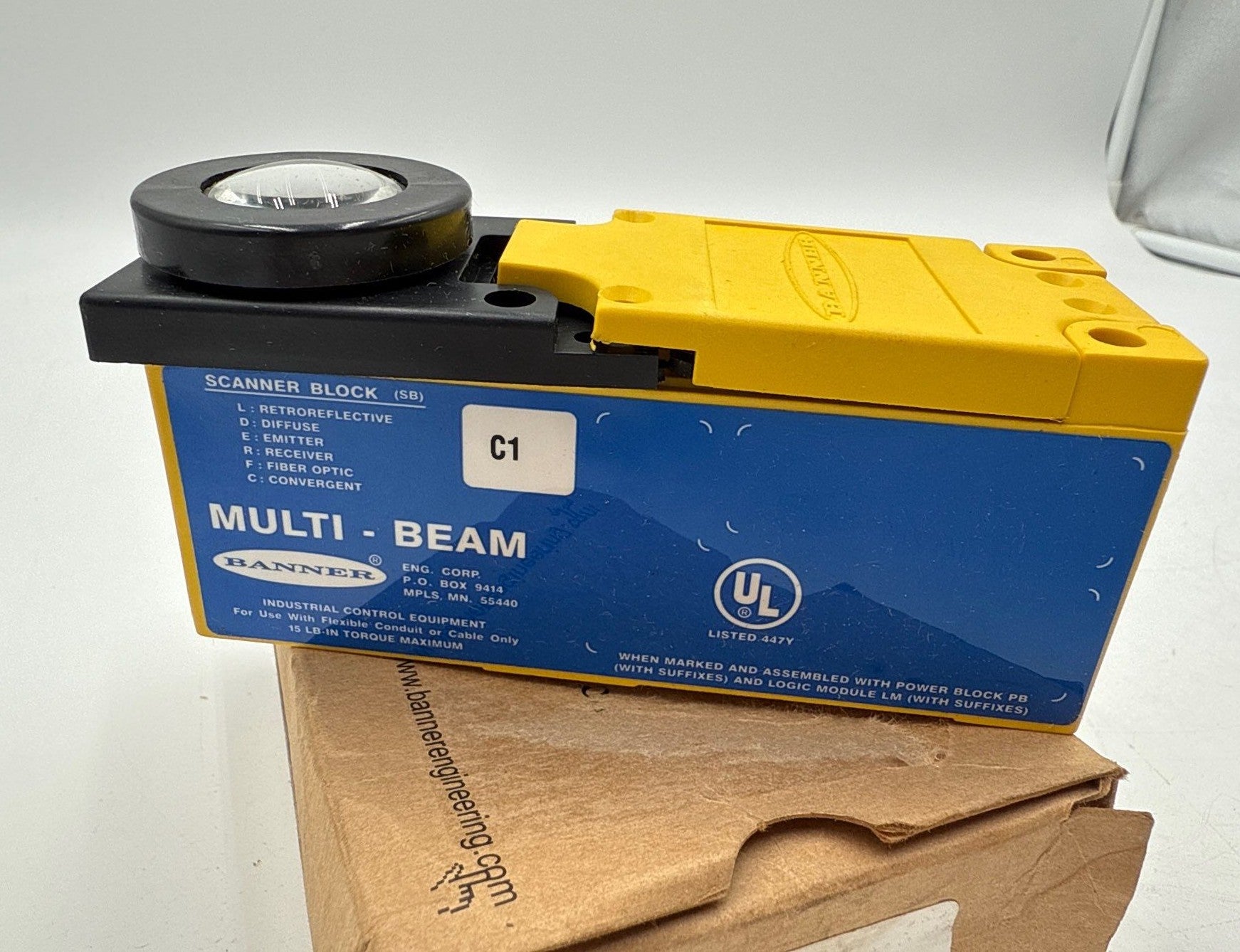 Banner Engineering SBC1 17623 Multi Beam Scanner Block New