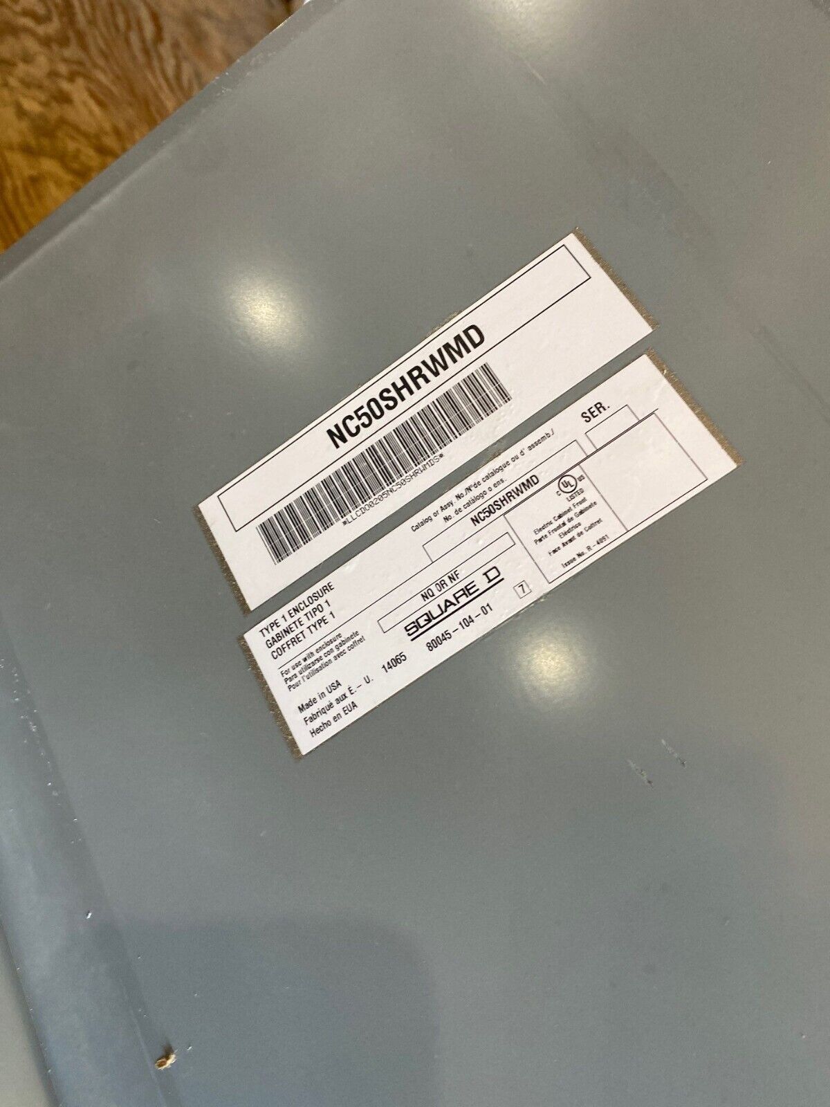 Square D NQ Panelboard 80A 208Y/120V 3PH 4W 42 Circuit Indoor Encl MCB QBL32080 P647 Used