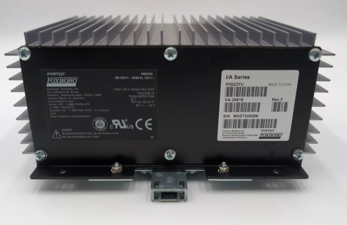 FOXBORO INVENSYS FPS400-24 I/A Series P0922YU Rev F Power Supply USED Used
