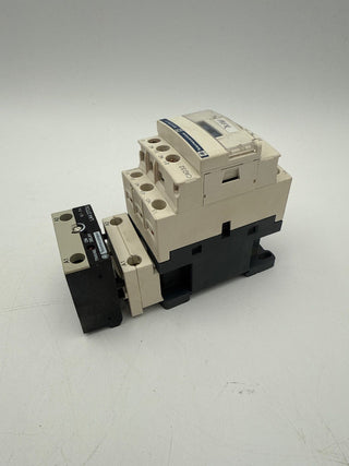 Telemecanique CAD32G7 Contactor 10A 600V 3P Coil 120V Mounting Adapter LAD4BBVG Used