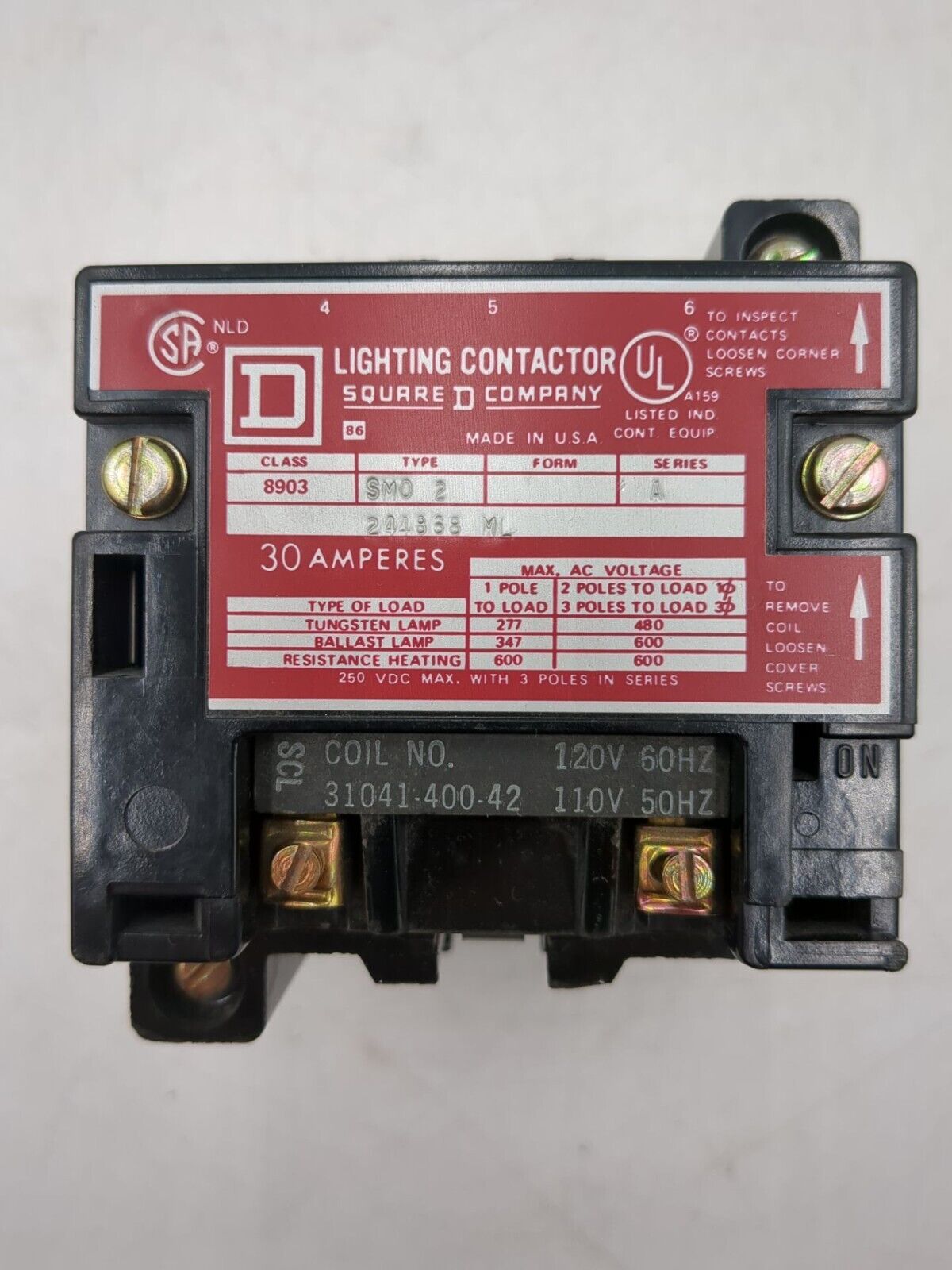 Square D 8903SMO2 Used