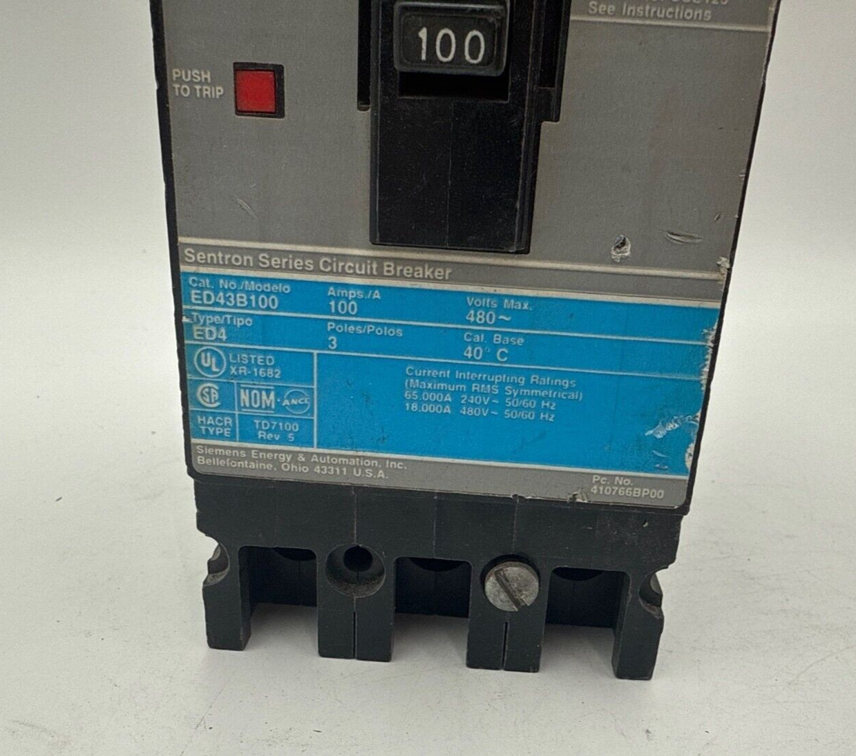 Siemens ED43B100 Used