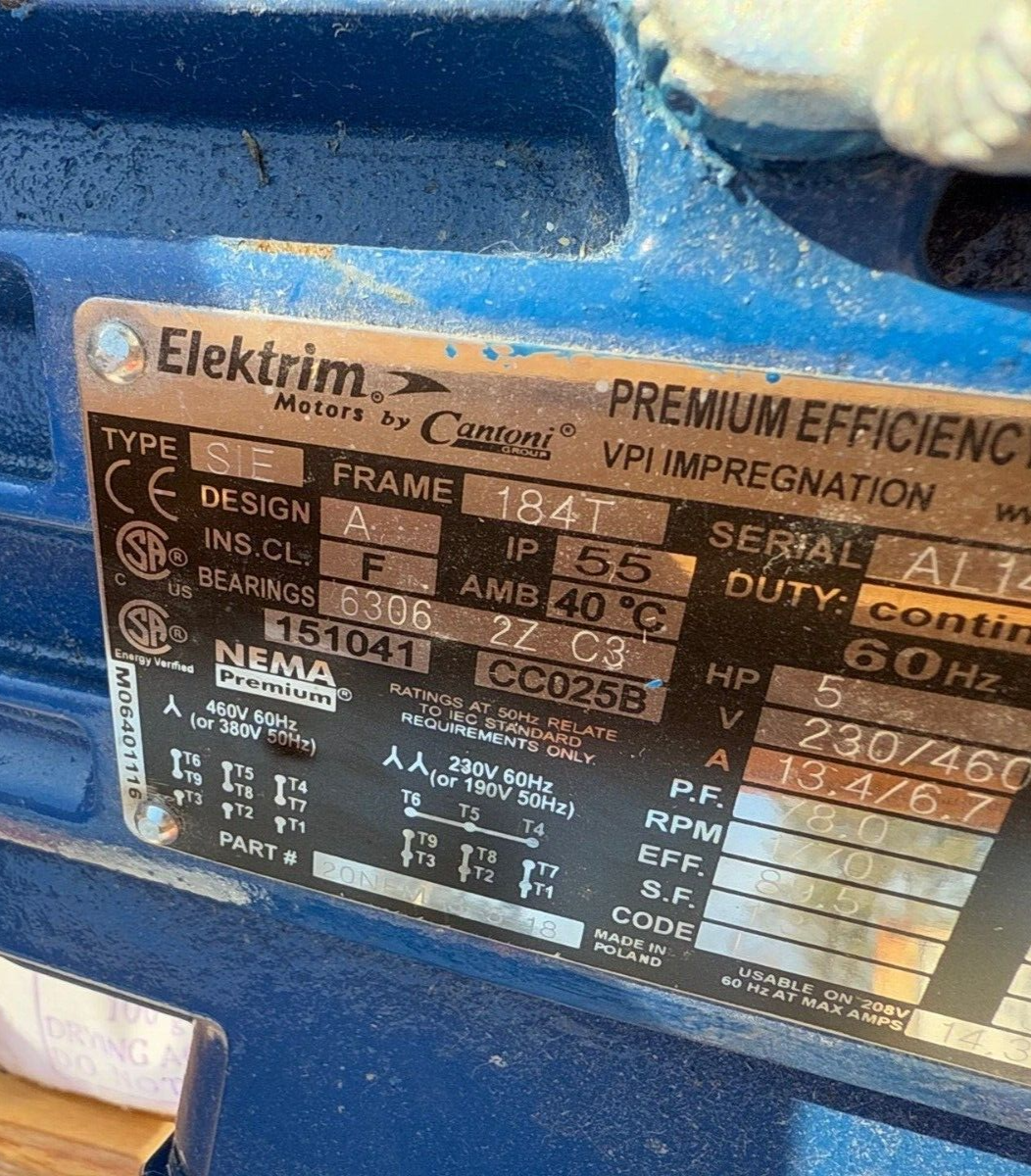 Elektrim 184T-Electric-Motor New