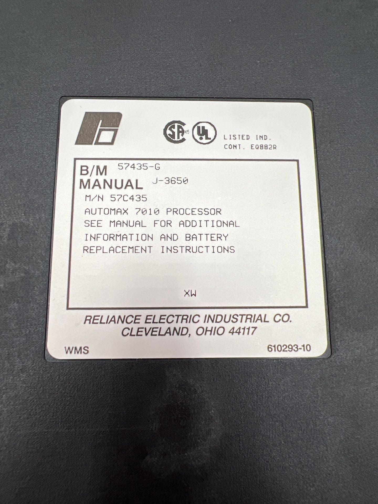 Reliance Electric 57C435 New