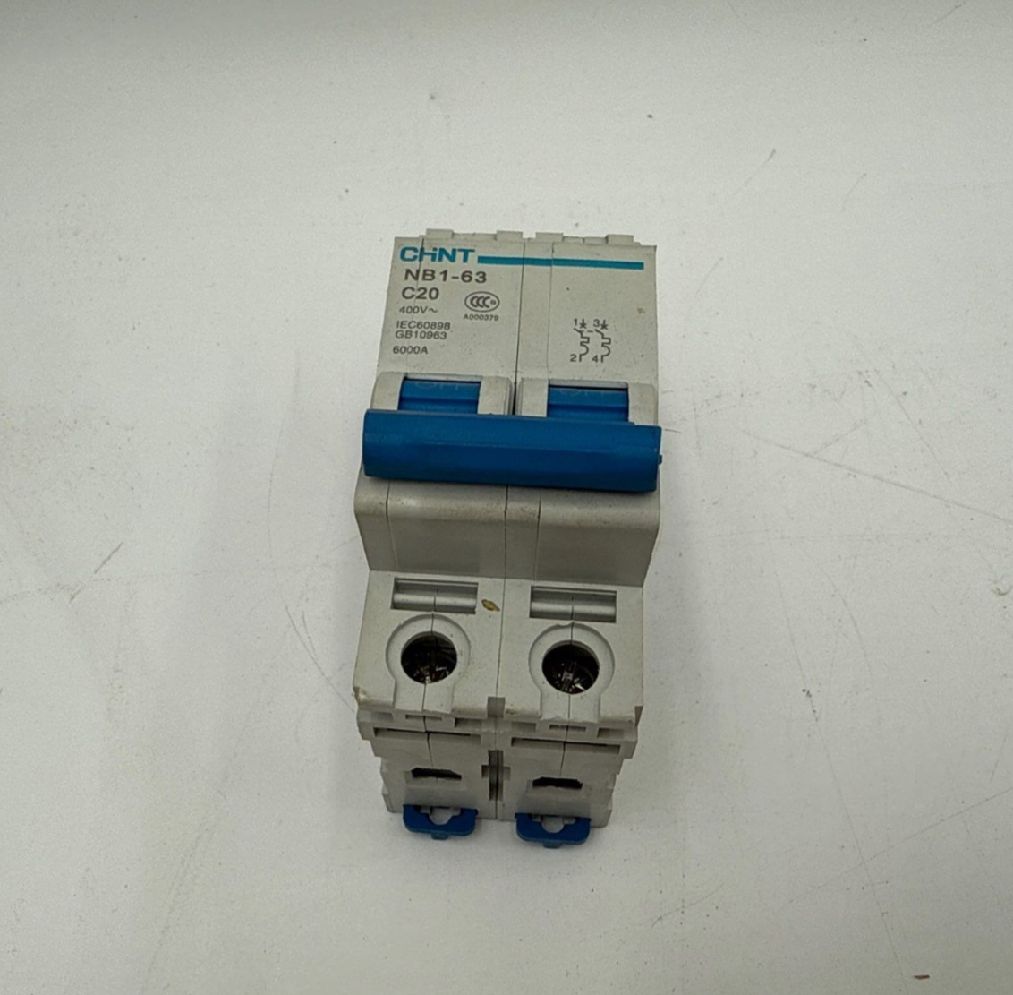CHINT NB1-63 C20-2P Circuit Breaker 20A 2 Pole 400V C-CURVE 20 Amp NB1-C20-2P Used