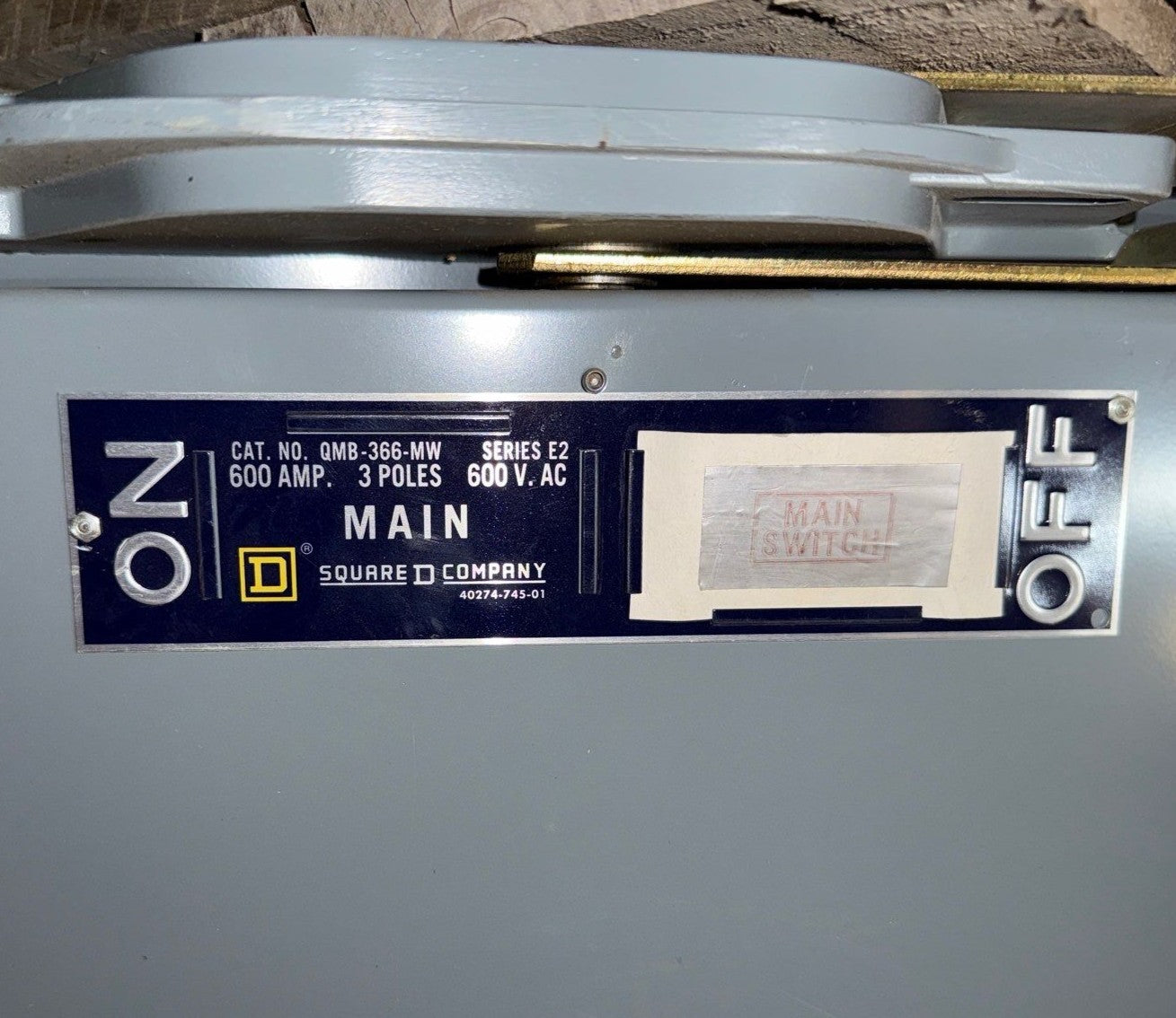 Square D QMB366MW QMB Branch Switch 600A 3P 600V QMB366 600 Amp 3 Pole Used