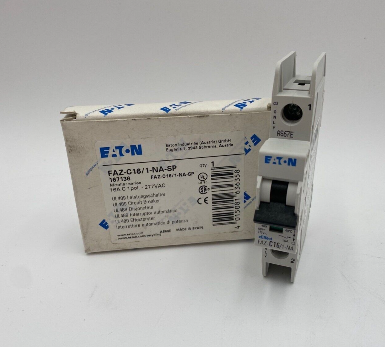 Eaton Cutler Hammer FAZ-C16/1-NA-SP New