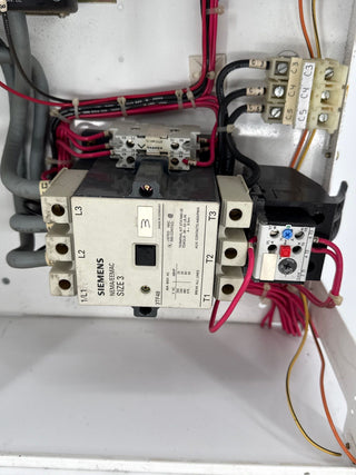 Siemens Model 95 24" Combo MCC Bucket Size 3 Starter ED63A125 125 Amp Used