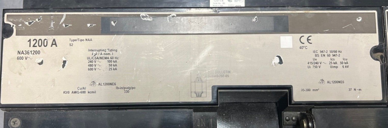 Square D NA361200 Used