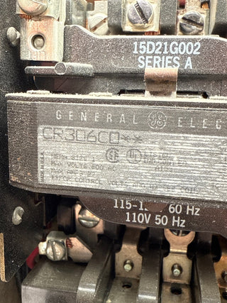 GE 8000 12" 30A Combo MCC Bucket Size 1 Starter TEC36030 Breaker Used