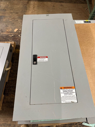 GE AQF3421MTX Panelboard 125A 208Y/120V 3PH 4W MLO 42 Circuit Main Lug Box AB37B P467 Used