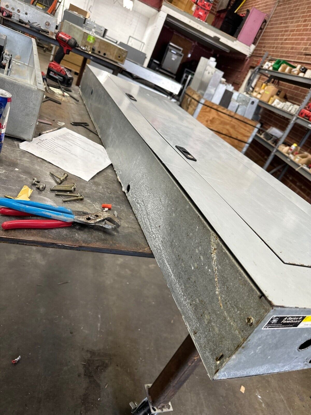 GE PANEL AQF3424CT 400AMP 208/120V 3 PHASE MCB TJD432250 42 CIR NEMA 1 P388 Used