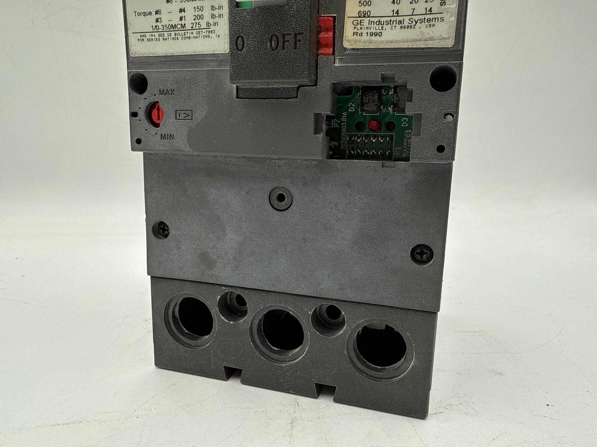 GE SFLA36AT0250 Circuit Breaker 250A 3P 600V Frame 250 Amp 3 Pole CHIPPED Used