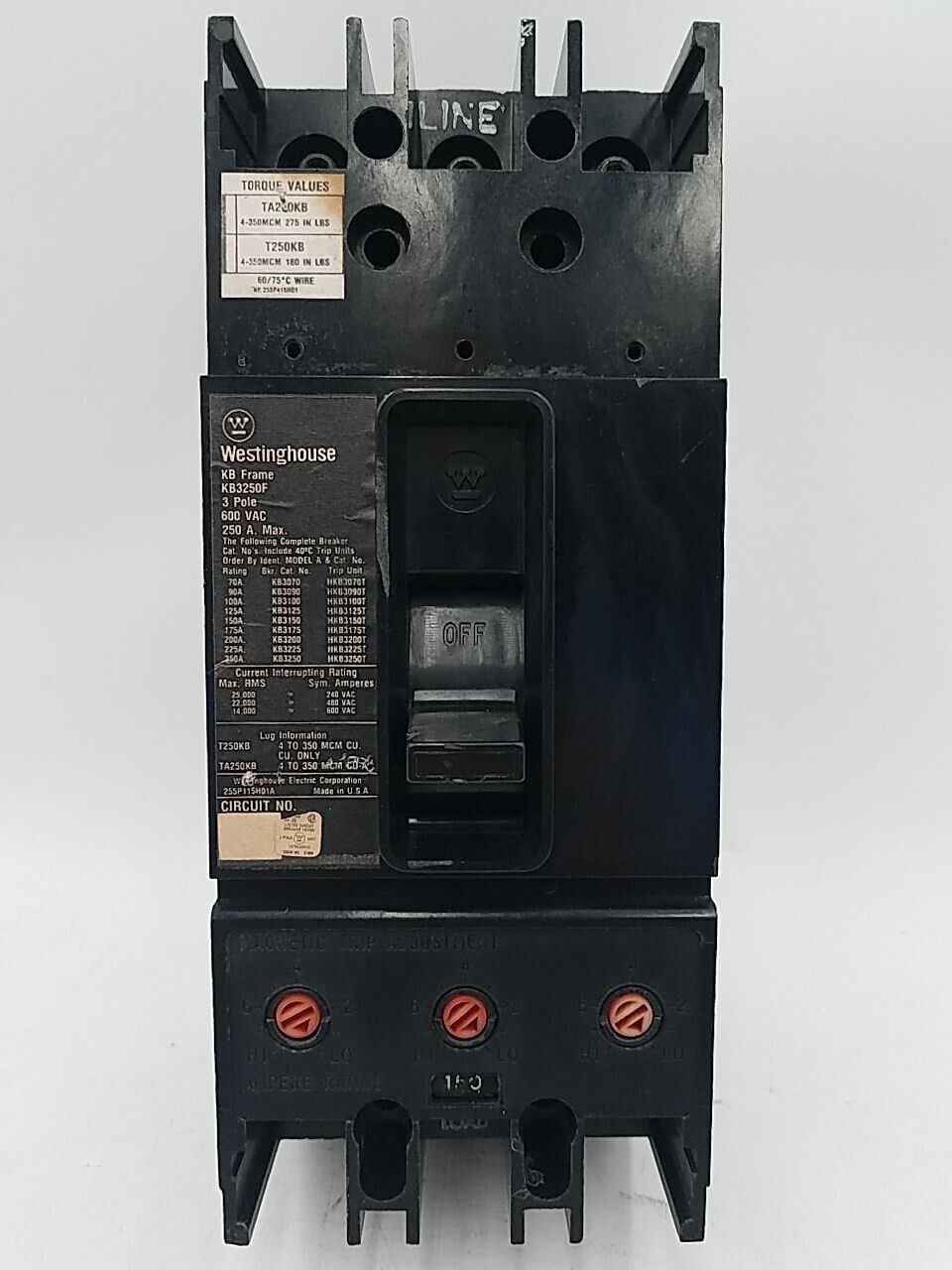 Westinghouse KB3250F Used