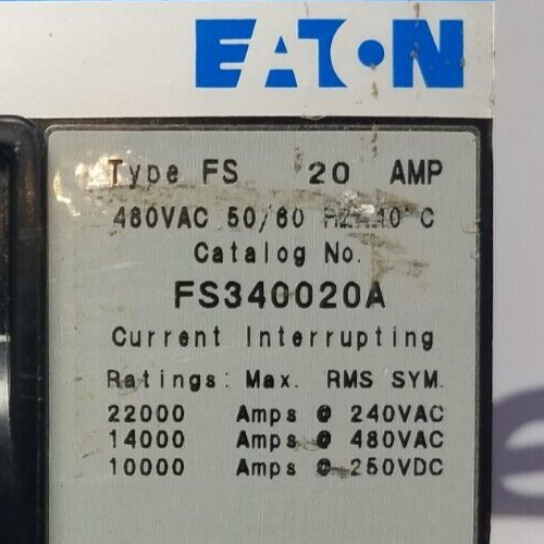 Cutler-Hammer FS340020A Used