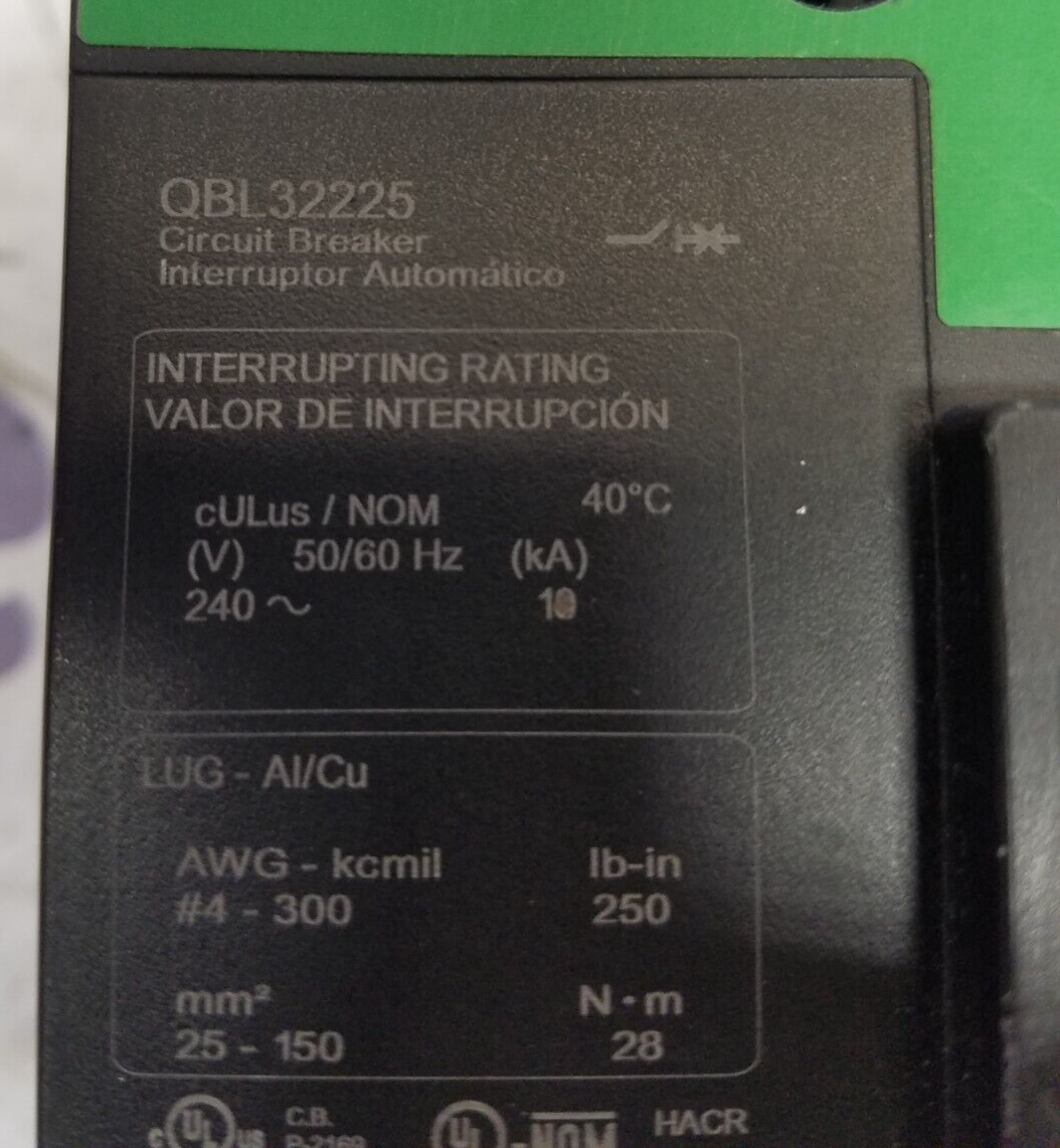 Square D QBL32225 Used
