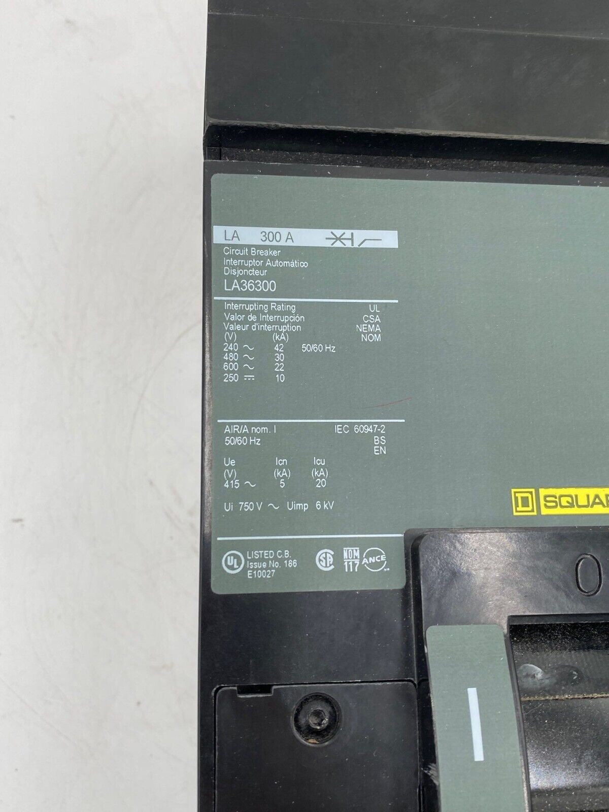 Square D LA36300 Used