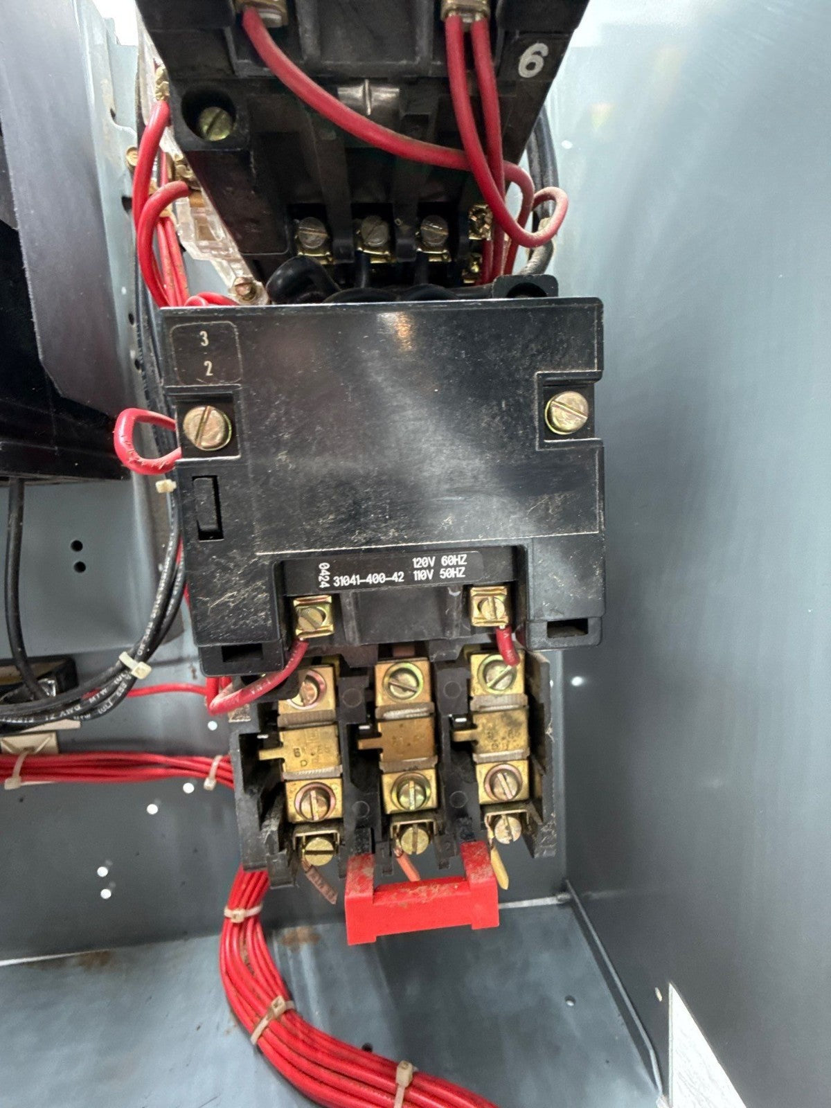 Square D Model 6 18" 7A Combo MCC Bucket Size 1 Reversing Starter FAP3600712M Used