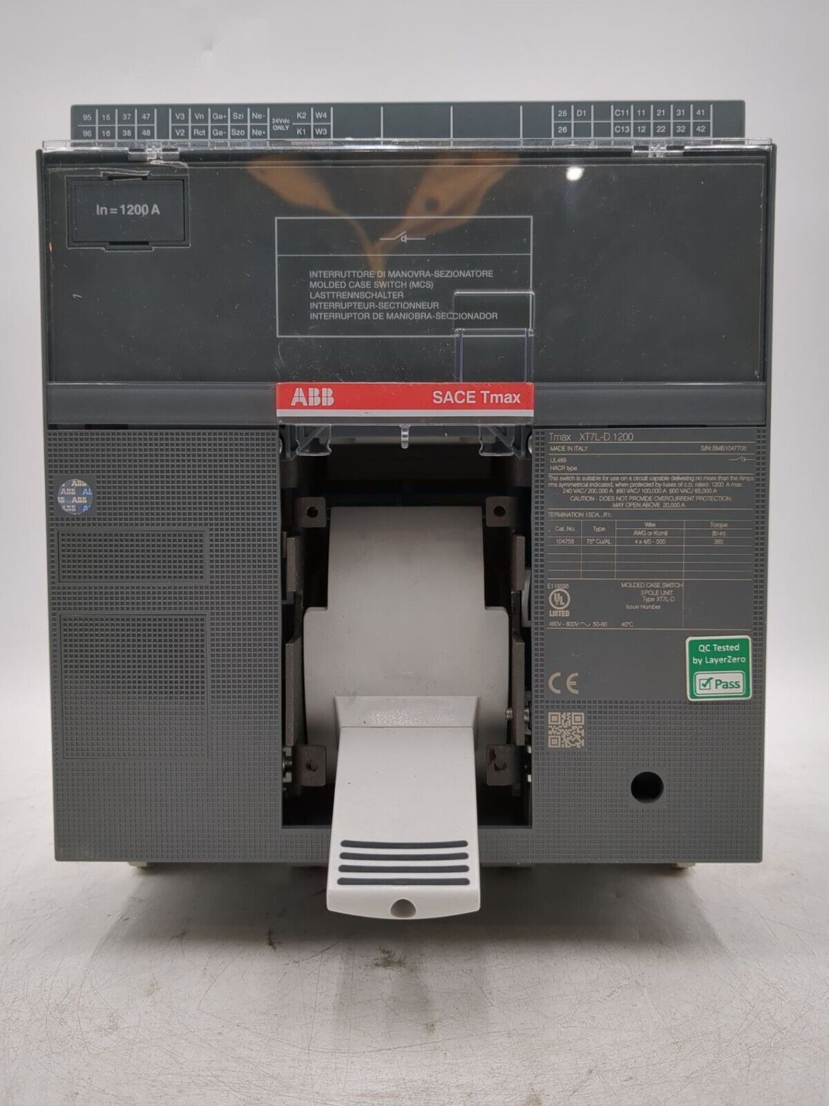 ABB XT7 L-D 1200 New