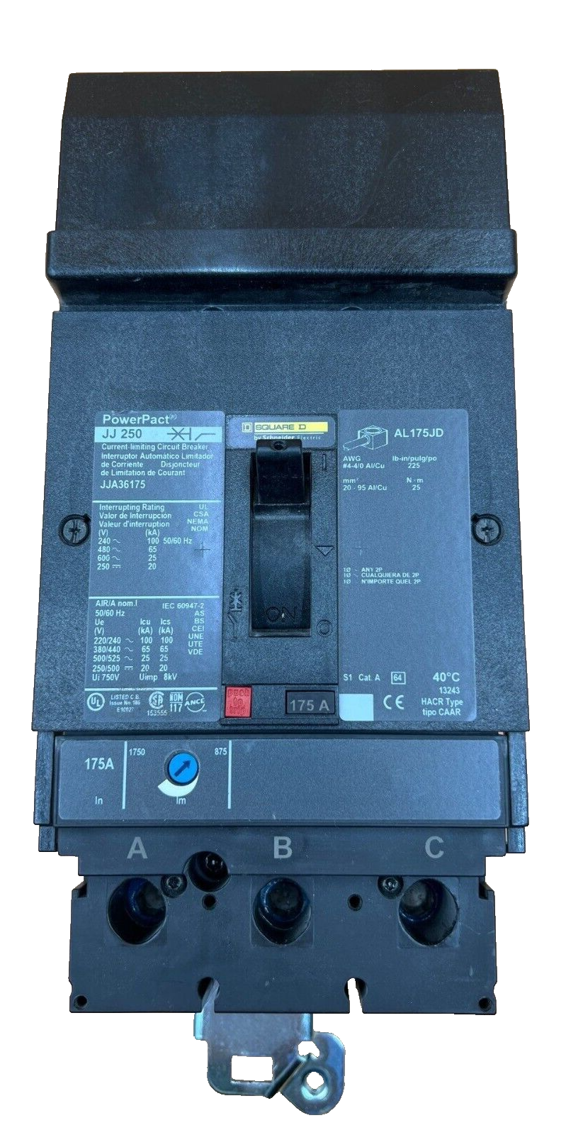 Square D JJA36175 Used