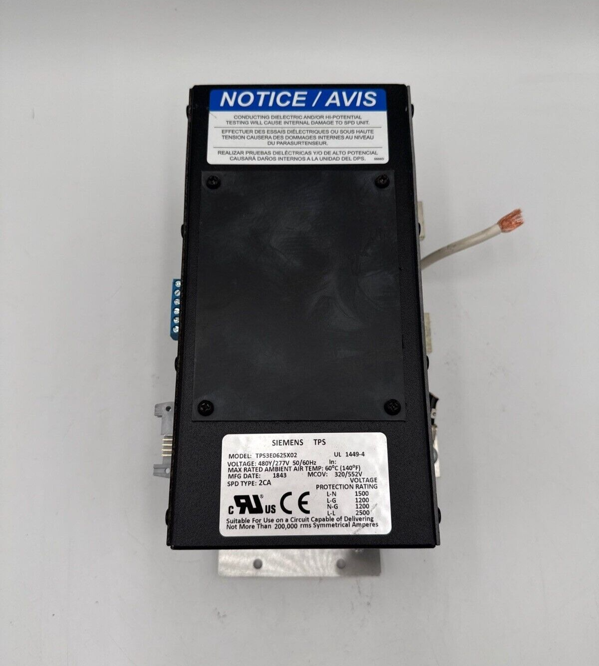 Siemens TPS3E0625X02 Used