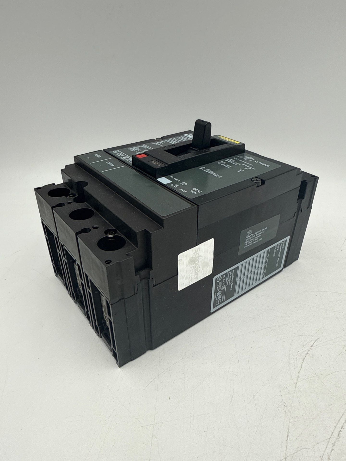 Square D HJL36100 Circuit Breaker 100A 3P 600V 3PH HJL 100 Amp 3 Pole Used