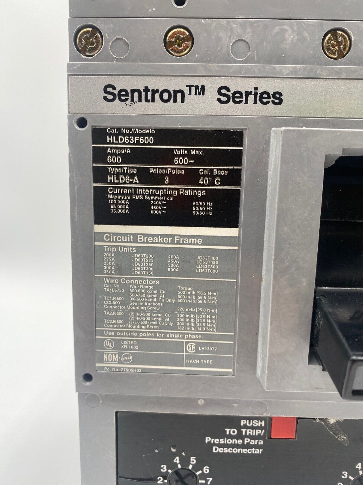 Siemens HLD63B600 Used