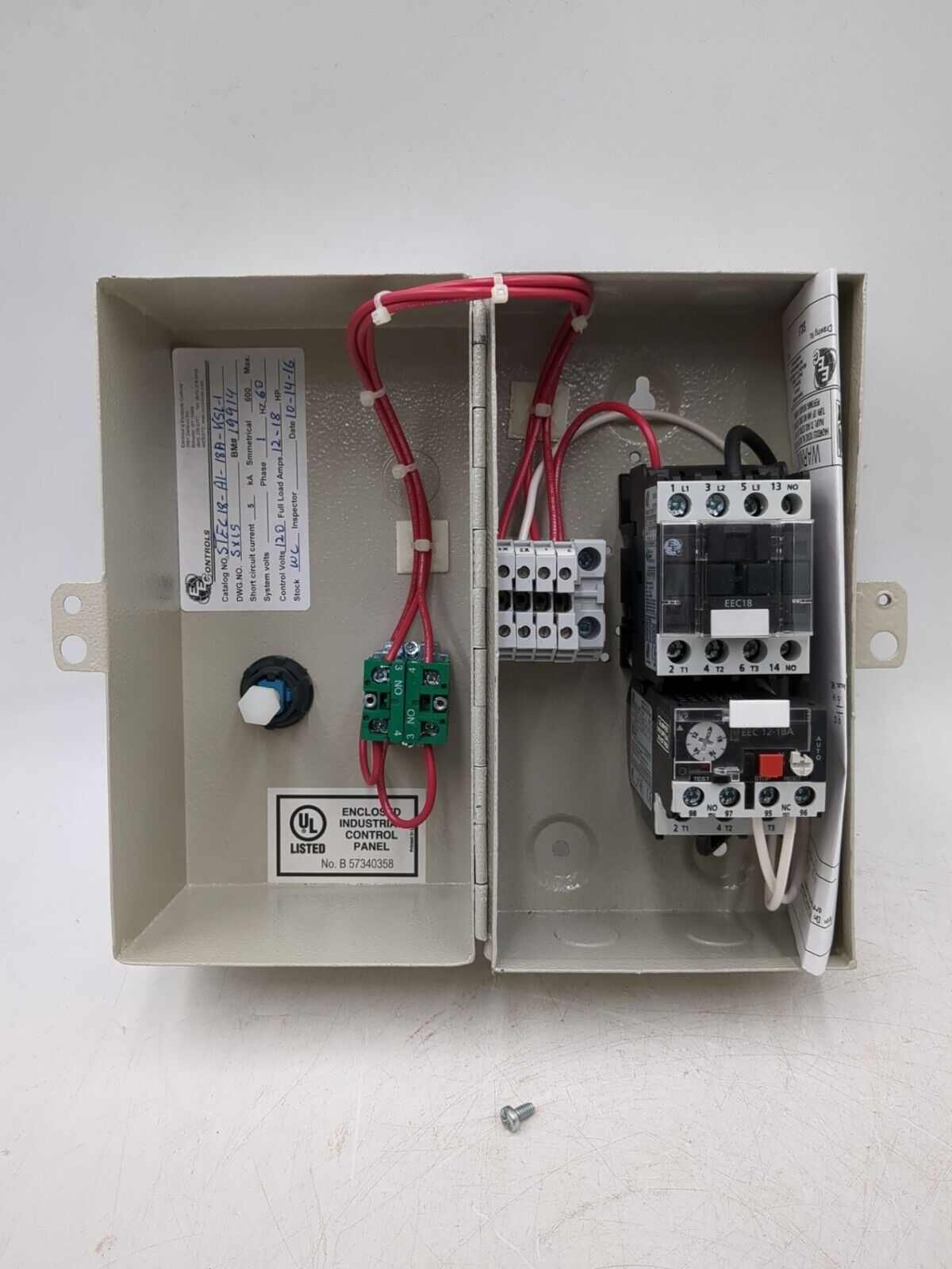 EEC TEC18-A1-18A-KSL-1 New