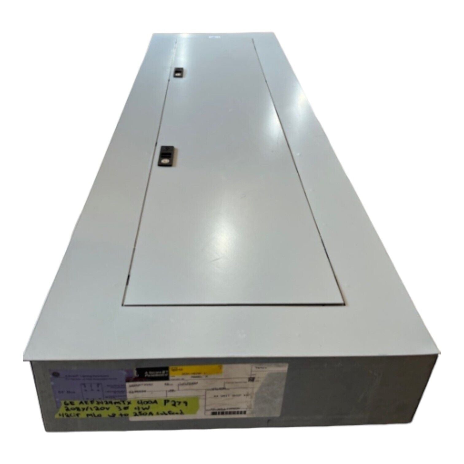 GE AEF3424MTX Panelboard 400A 208Y/120V 3PH 4W MLO Main Lug with 225A Subfeed P279 Used