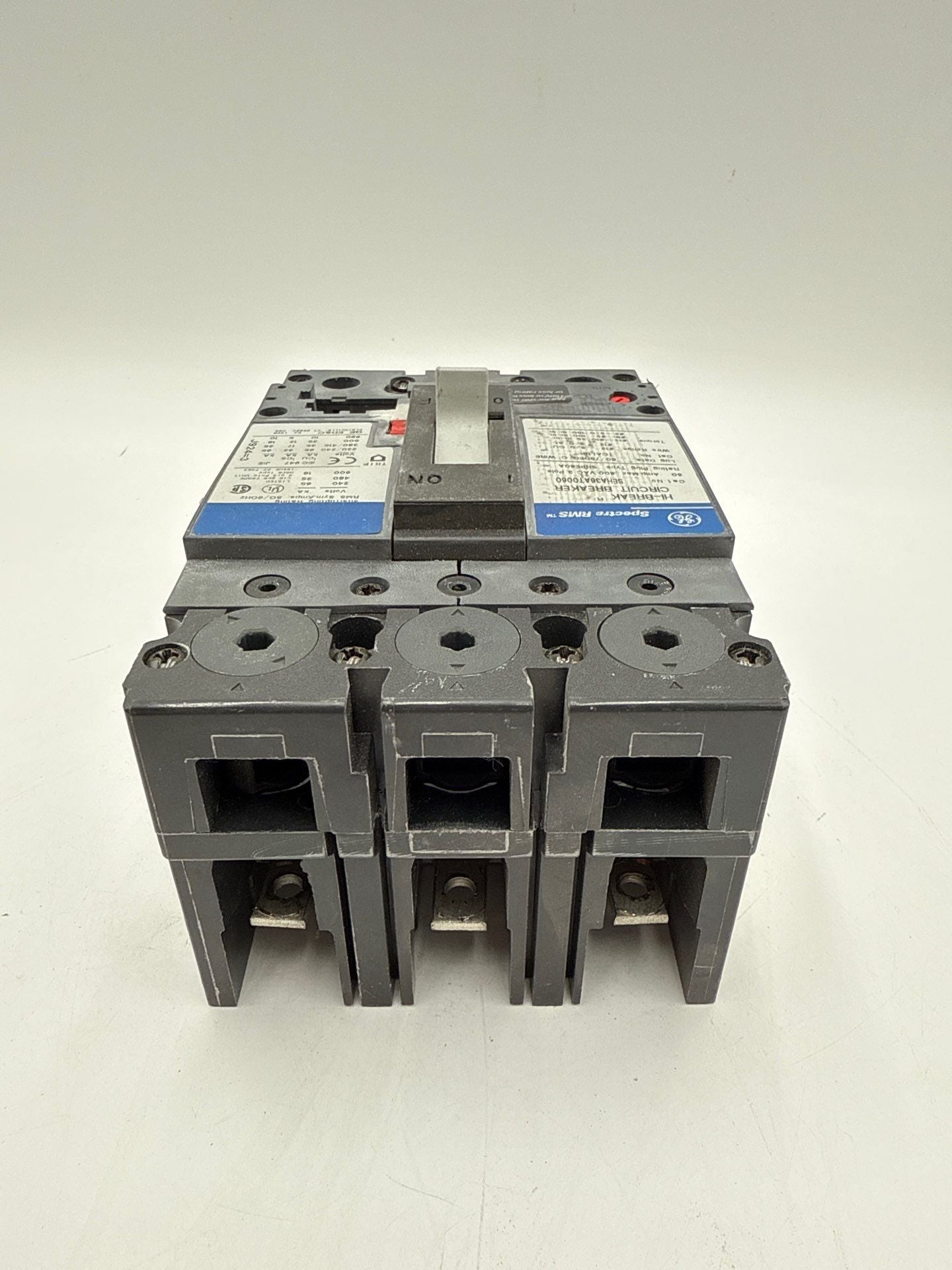 GE SEHA36AT0060 Circuit Breaker Frame 60A 3P 600V SEHA 60 Amp 3 Pole NO PLUG Used