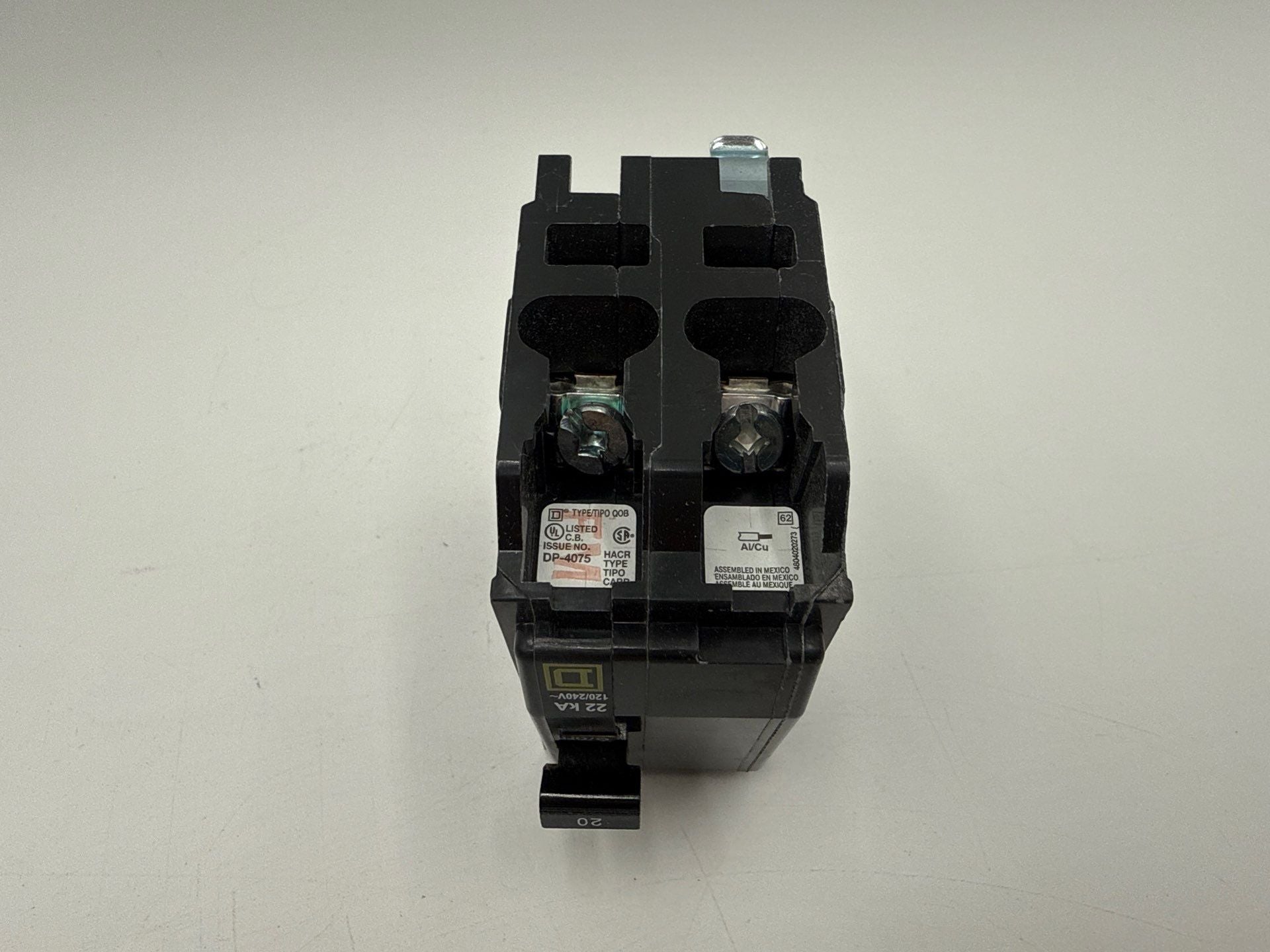 Square D QOB220VH Circuit Breaker 20A 2P 120/240V 22kA 20 Amp 1 Pole New