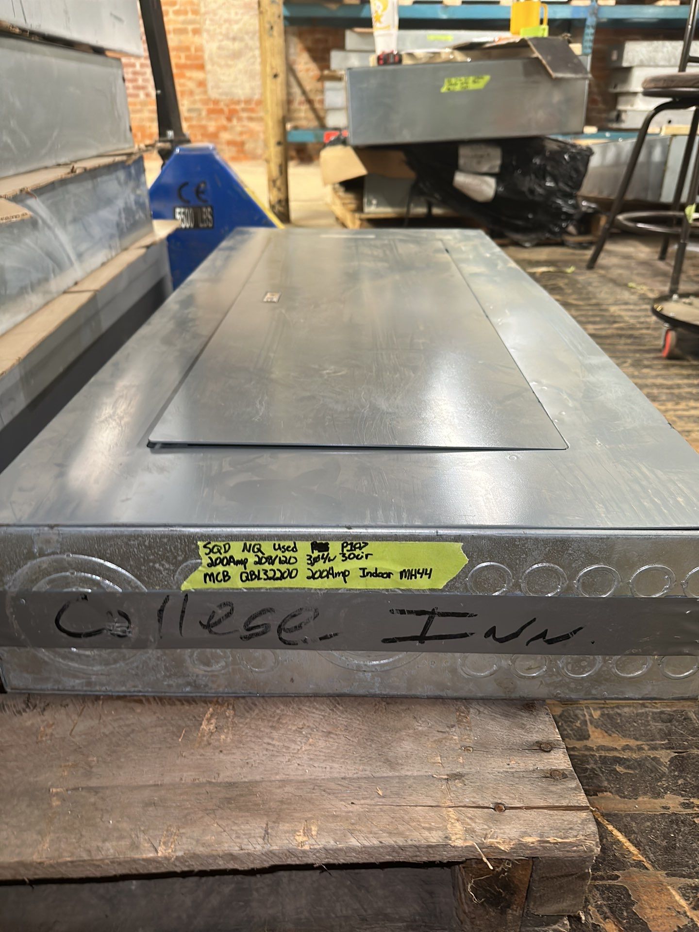 Square D NQ Panelboard 200A 208/120V 3PH 4W QBL32200 MCB 30Cir P107 Used