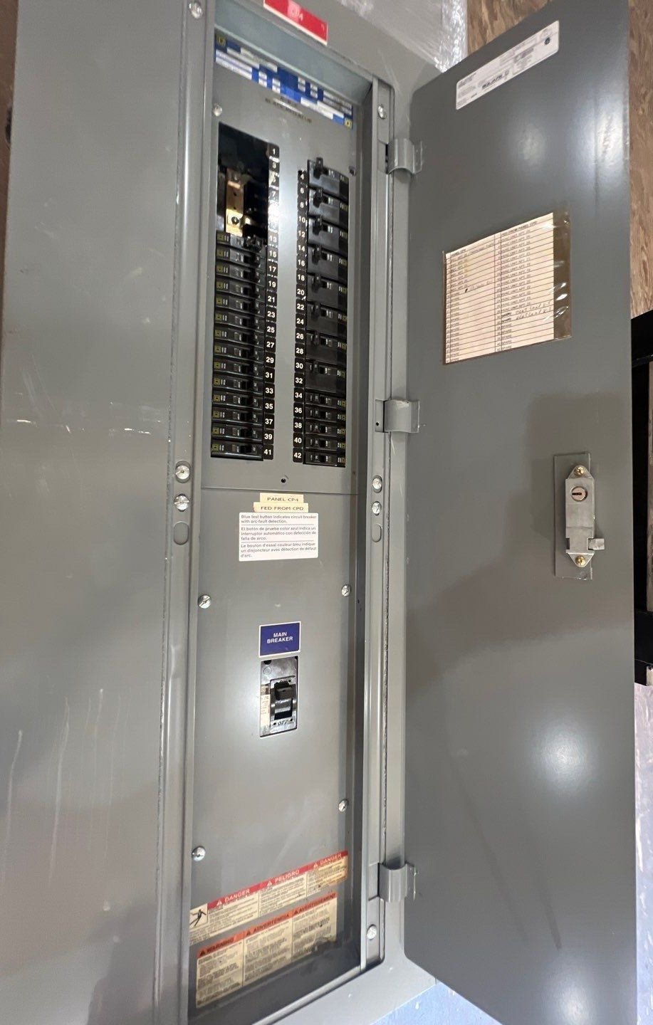 Square D NQOD Panelboard 150A 208Y/120V 3PH 4W 42 Circuit Main Q2L3150 MCB P256 Used