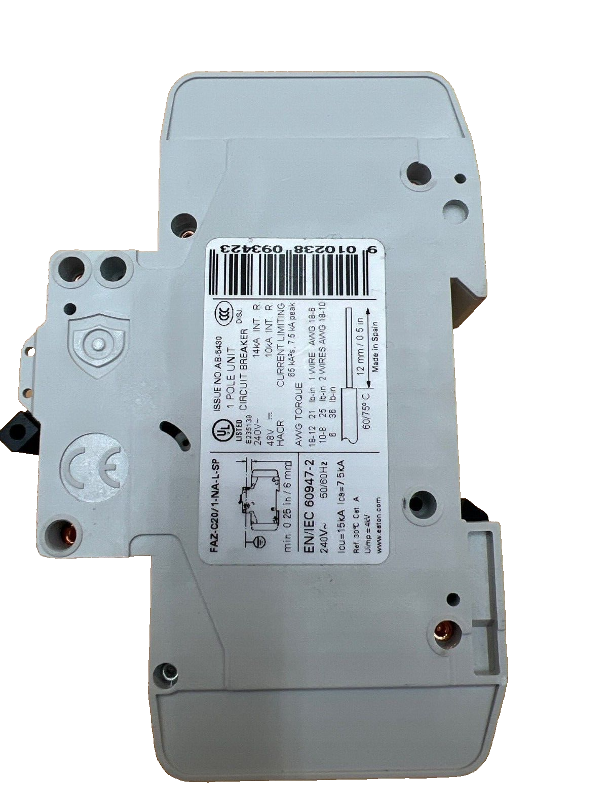 Eaton FAZ-C20/1-NA-L