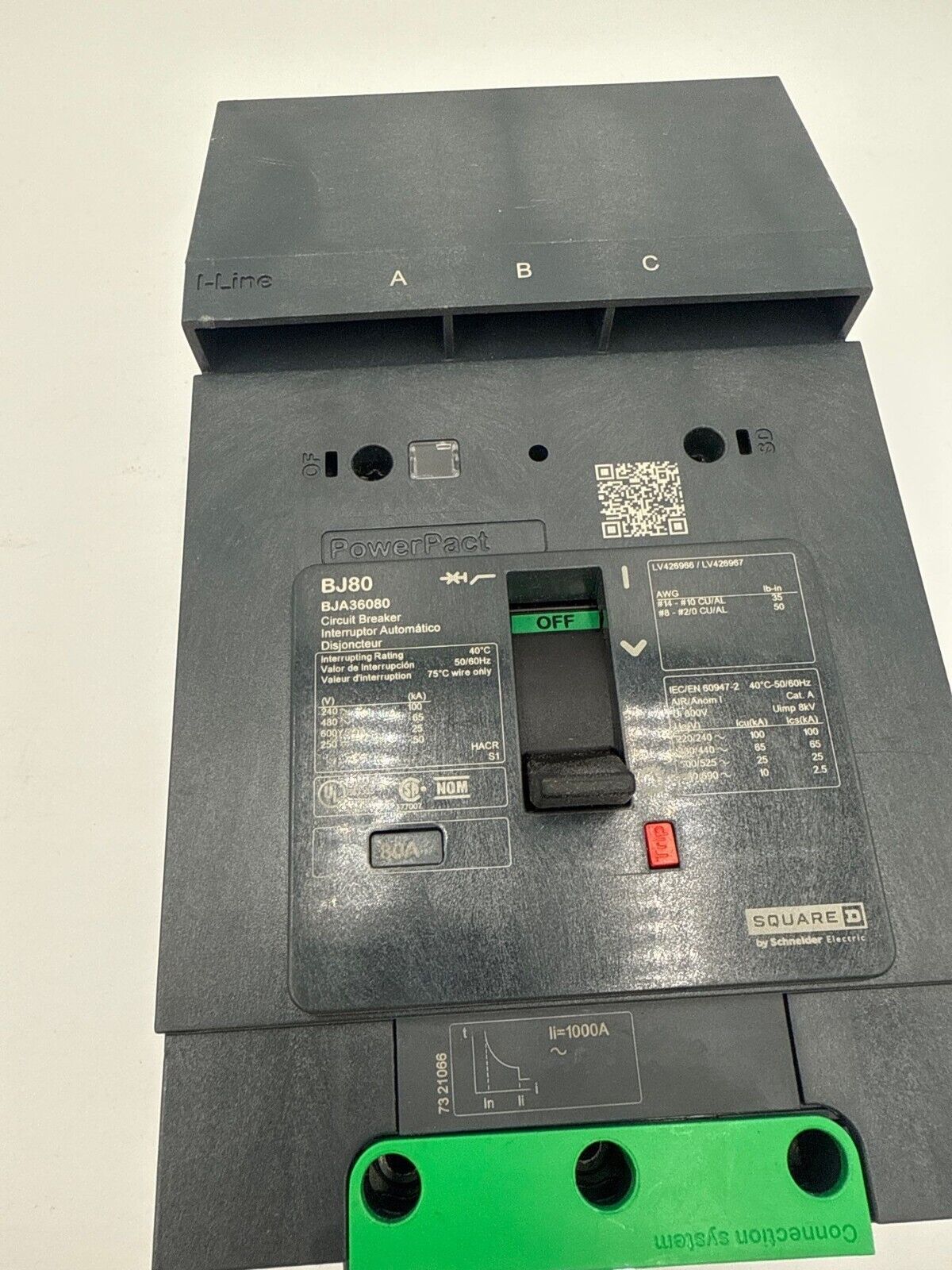 Square D BJA36080 Used