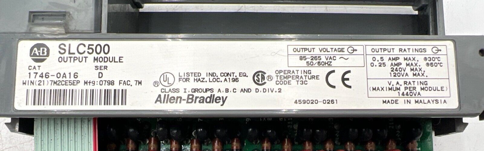 Allen-Bradley 1746-0A16 Used