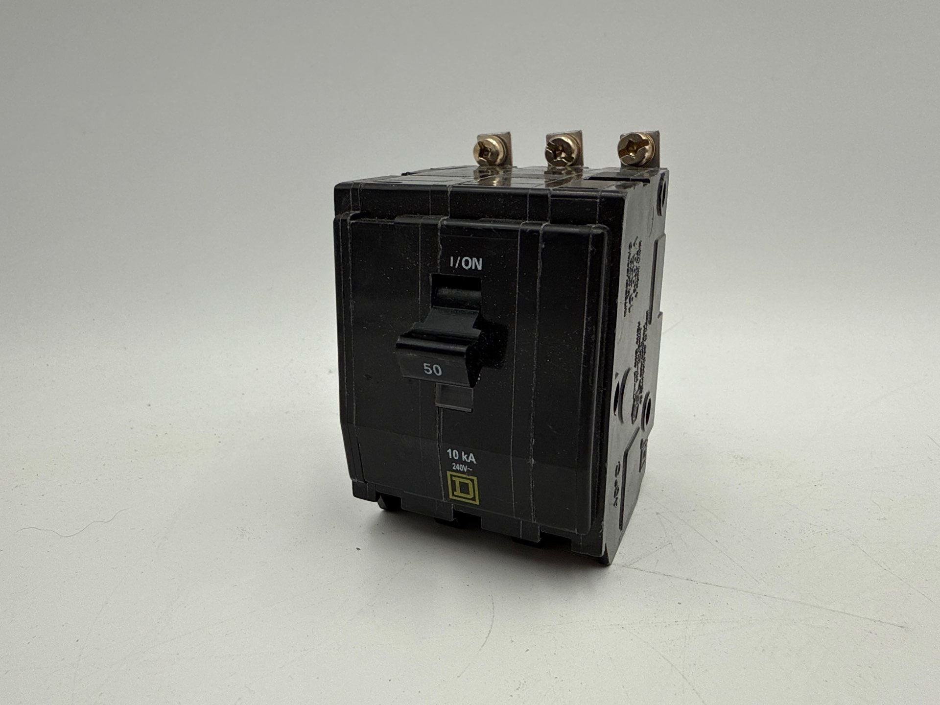 Square D QOB350 Circuit Breaker 50A 3P 240V 3PH QOB 50 Amp 3 Pole Bolt On Used