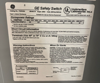 GE THN3364 Used
