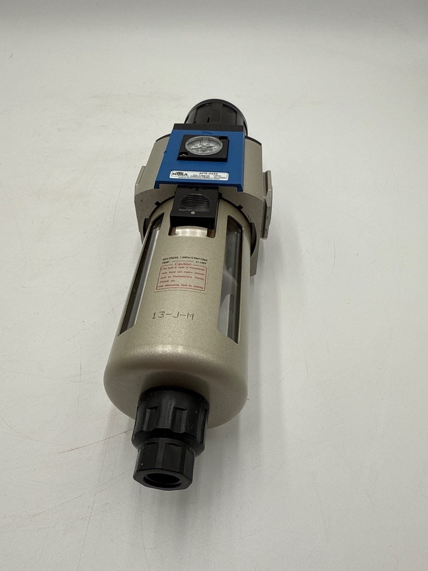 Nitra AFR-4433 Pneumatic Filter Regulator 1/2IN Female NPT 20-130 PSI Range New