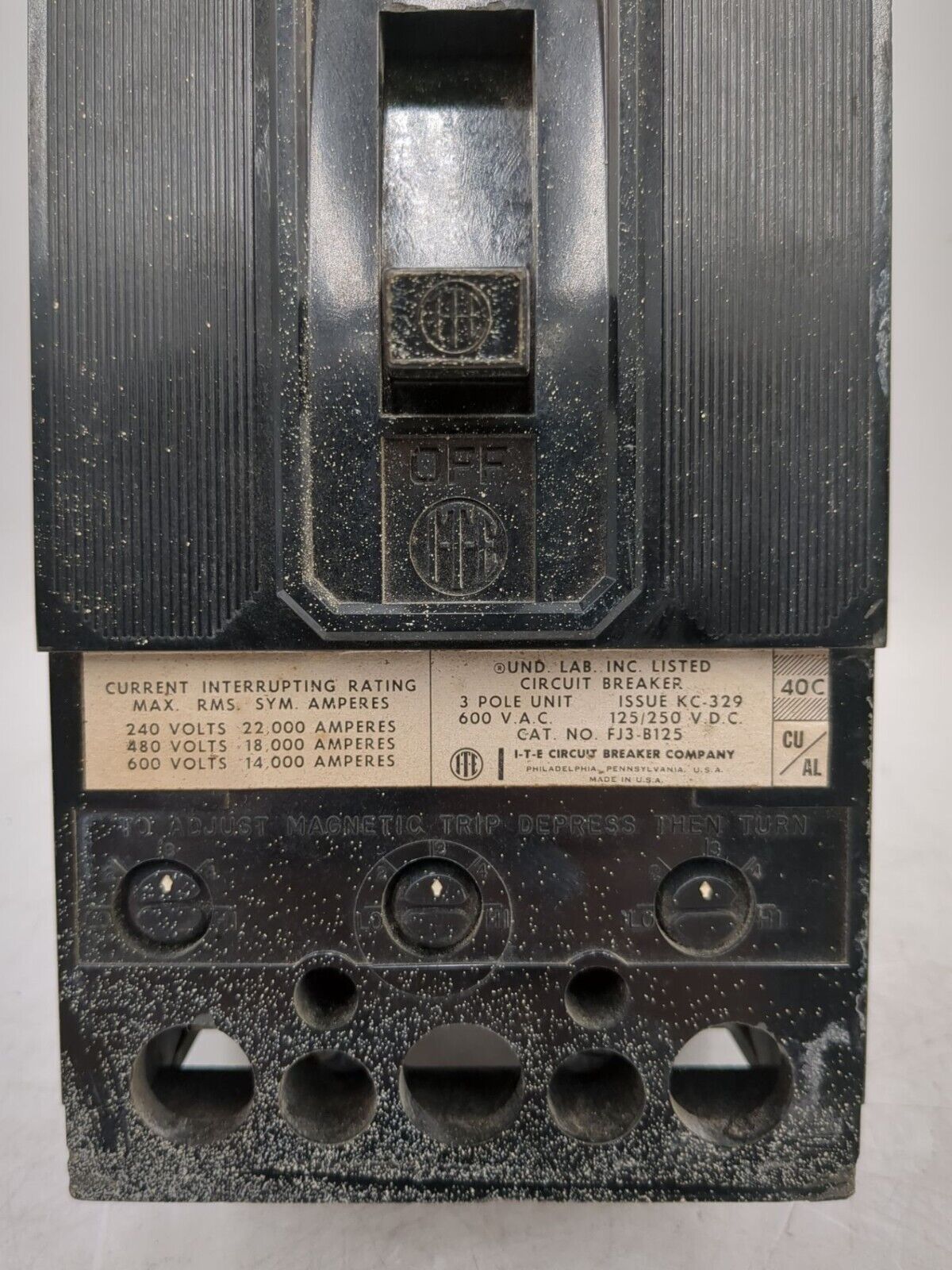 Siemens FJ3-B125 Used