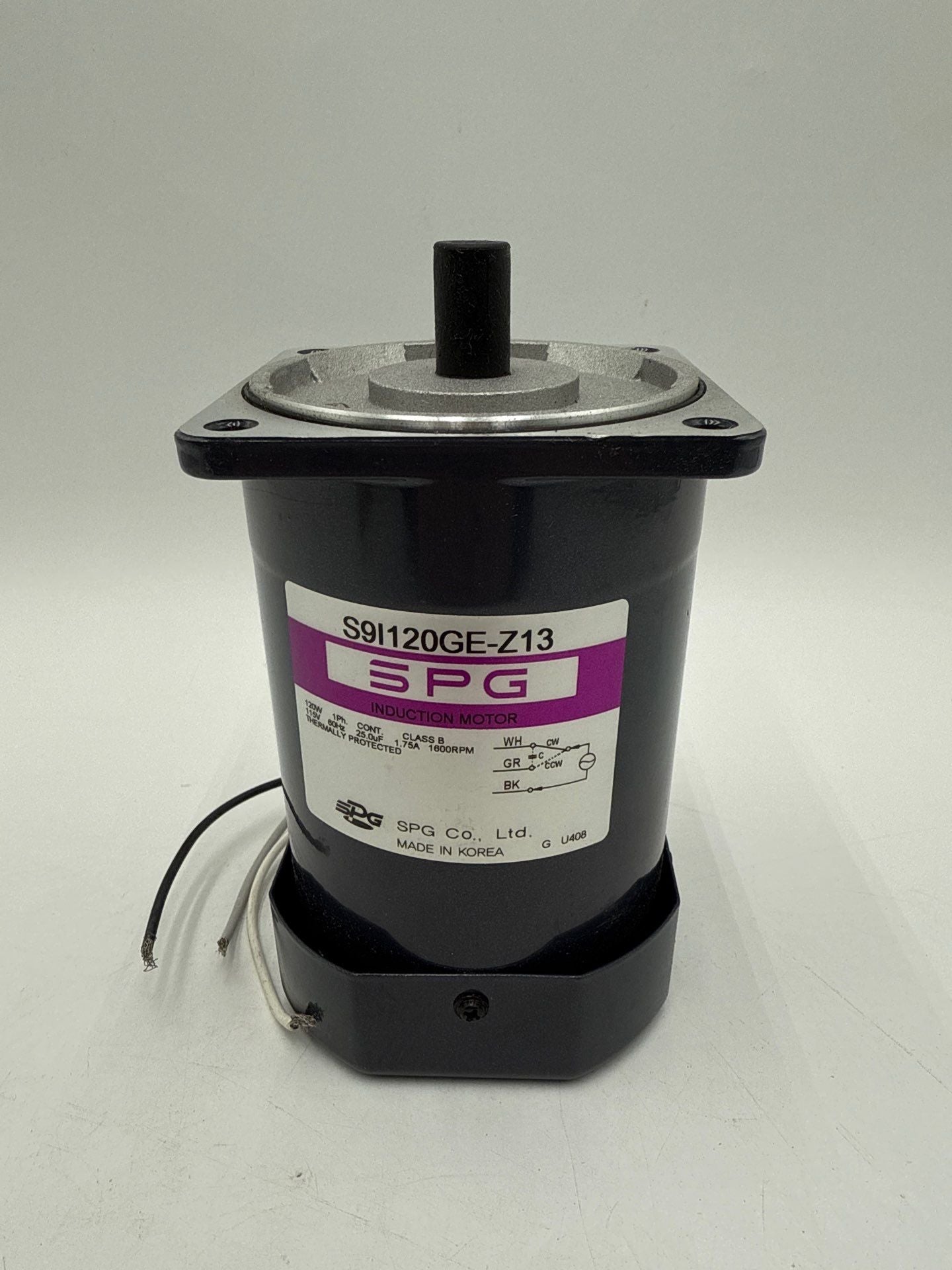 SPG S9I120GE-Z13 Induction Motor 120W 1PH 115V 1600RPM New