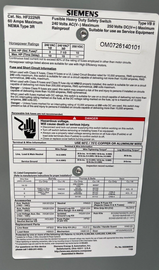 Siemens HF222NR New