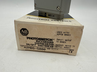 Allen Bradley 42MBS-5000 Photoswitch Background Suppression Photohead 42MTB New