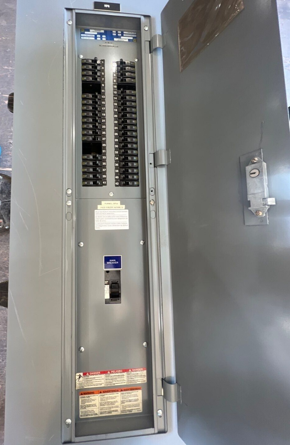 Square D NQOD Panelboard 125A 208Y/120V 3PH 4W 125 Amp 42 Cir Main Q2L3125 MCB P252 Used