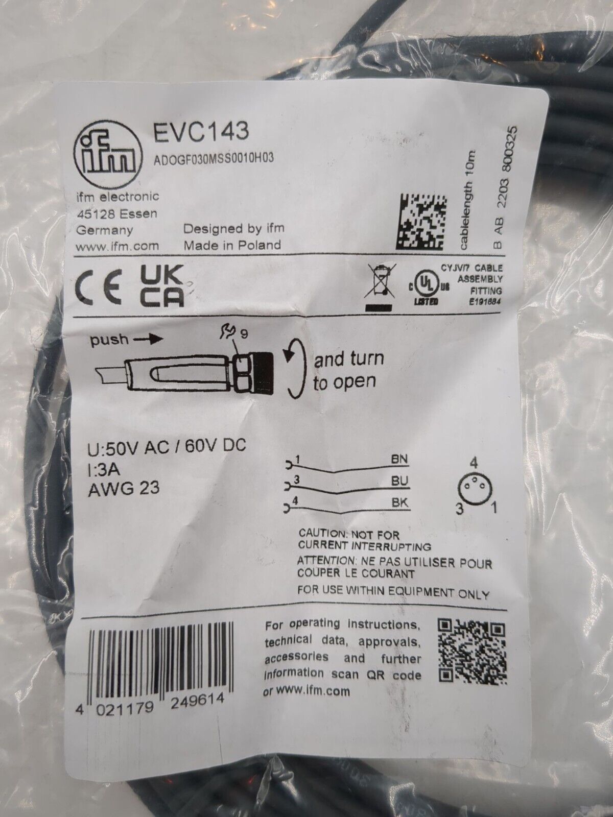 Efector ADOGF030MSS0010H03 New