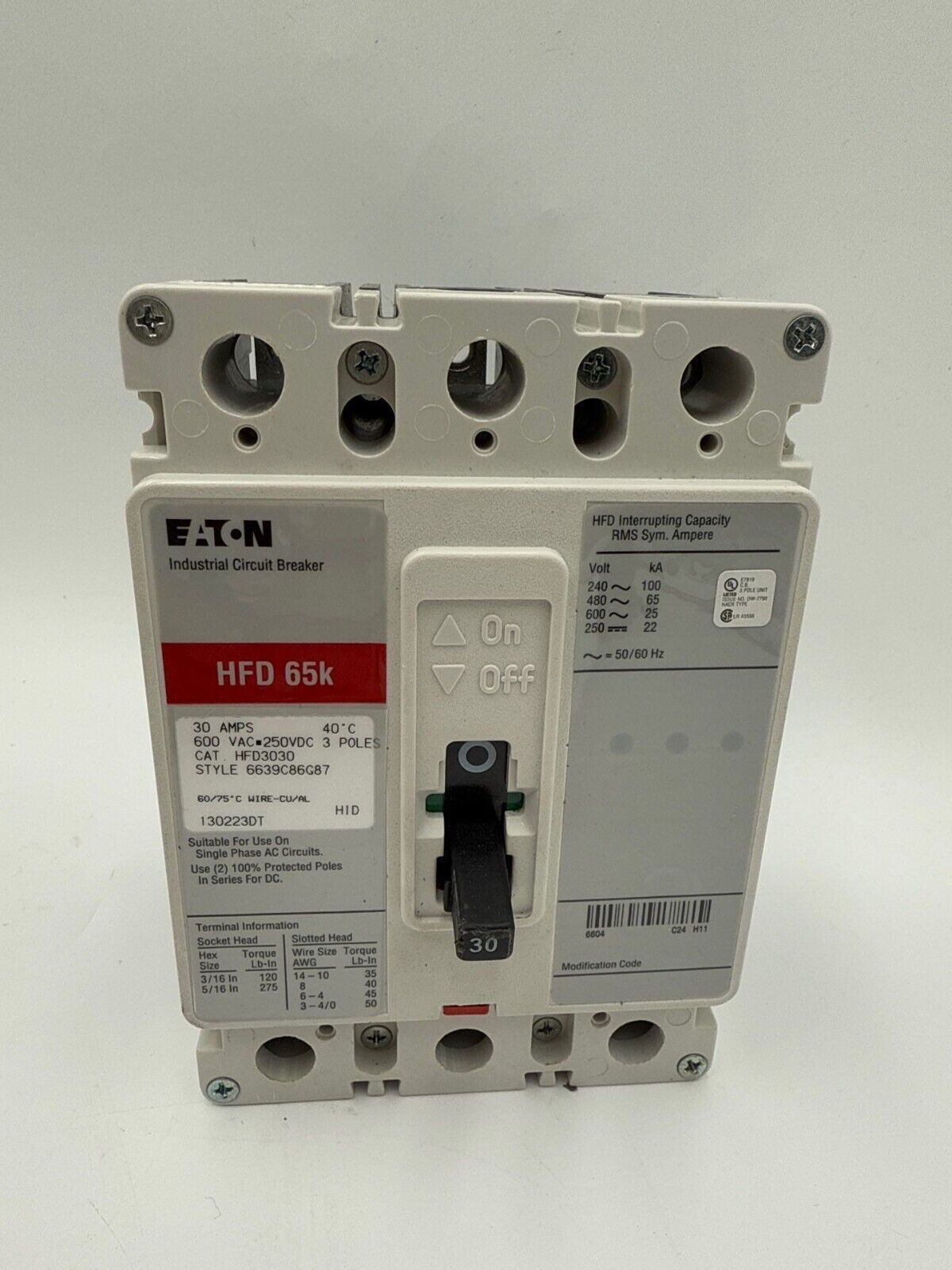 Eaton HFD3030 New