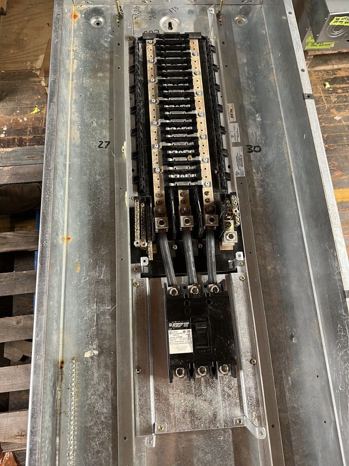 Square D NQOD Panelboard 150A 208Y/120V 3PH 4W 42 Circuit 150 Amp MCB Q2L3150 P247 Used